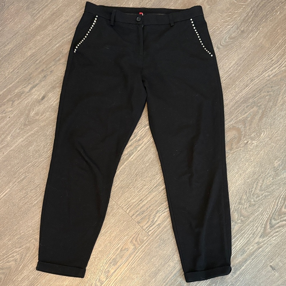 Stylish Black Womens capri Pants Medium
